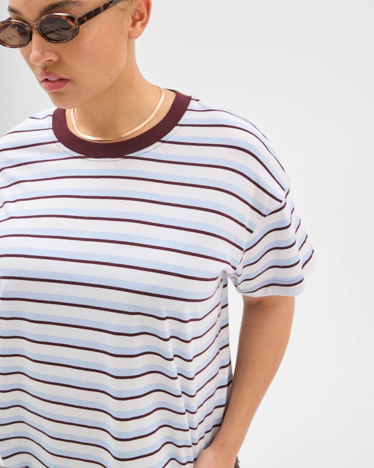 Plus Size Australian Cotton Split Hem T-Shirt 3 of 5