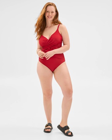 Smooth Wrap One Piece Bathers - Shape Your Body