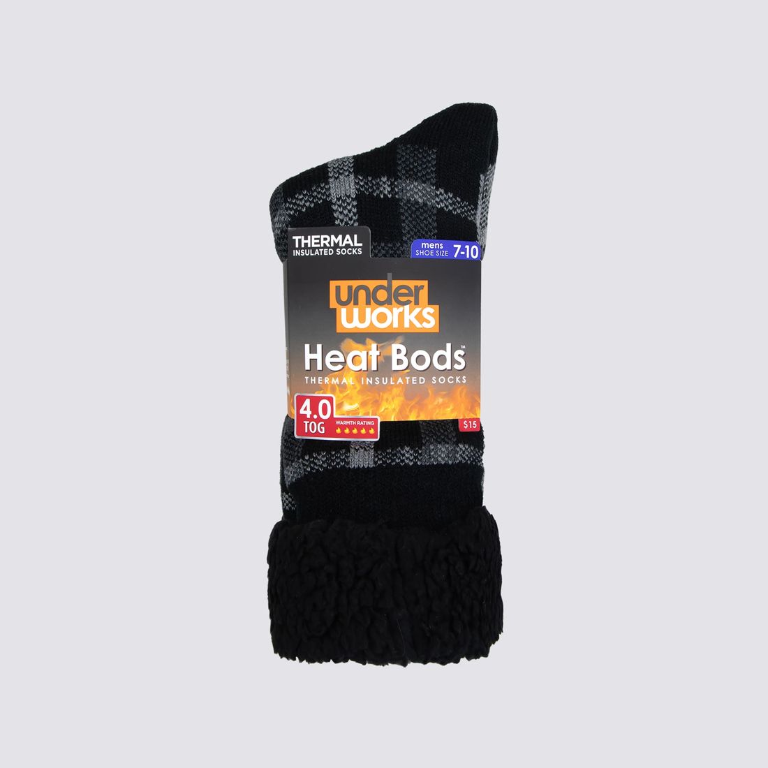 Underworks Sherpa Lined Heat Bods™ Thermal Insulated Socks | Target ...