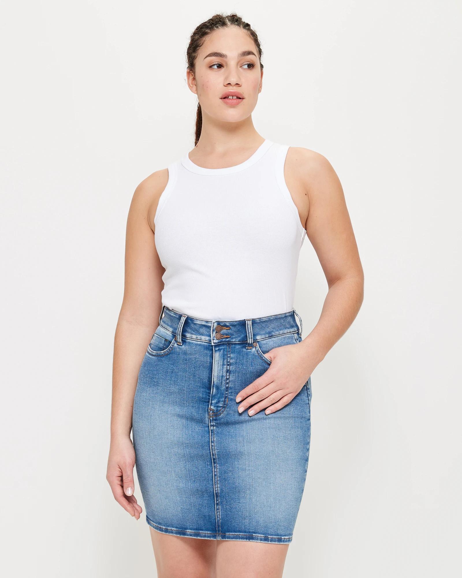 Target plus store size denim skirt