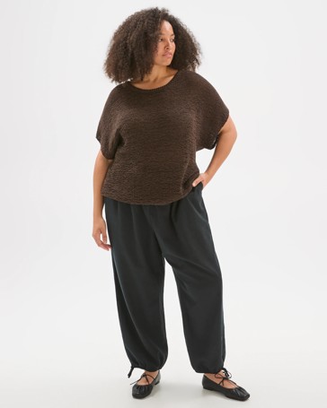 Plus Size Slub Utility Pants