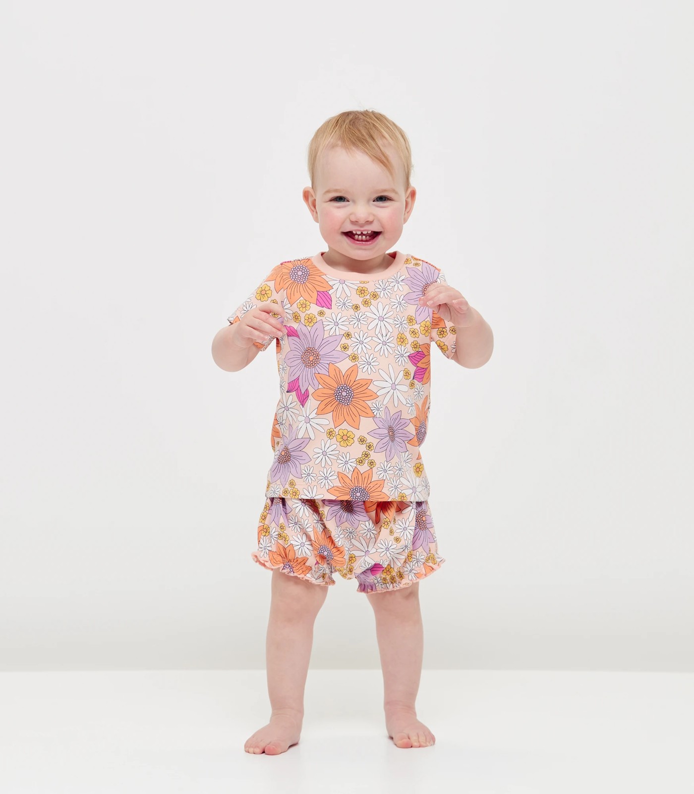 Baby Organic Cotton Sibling Matching Floral Pyjama Set | Target Australia