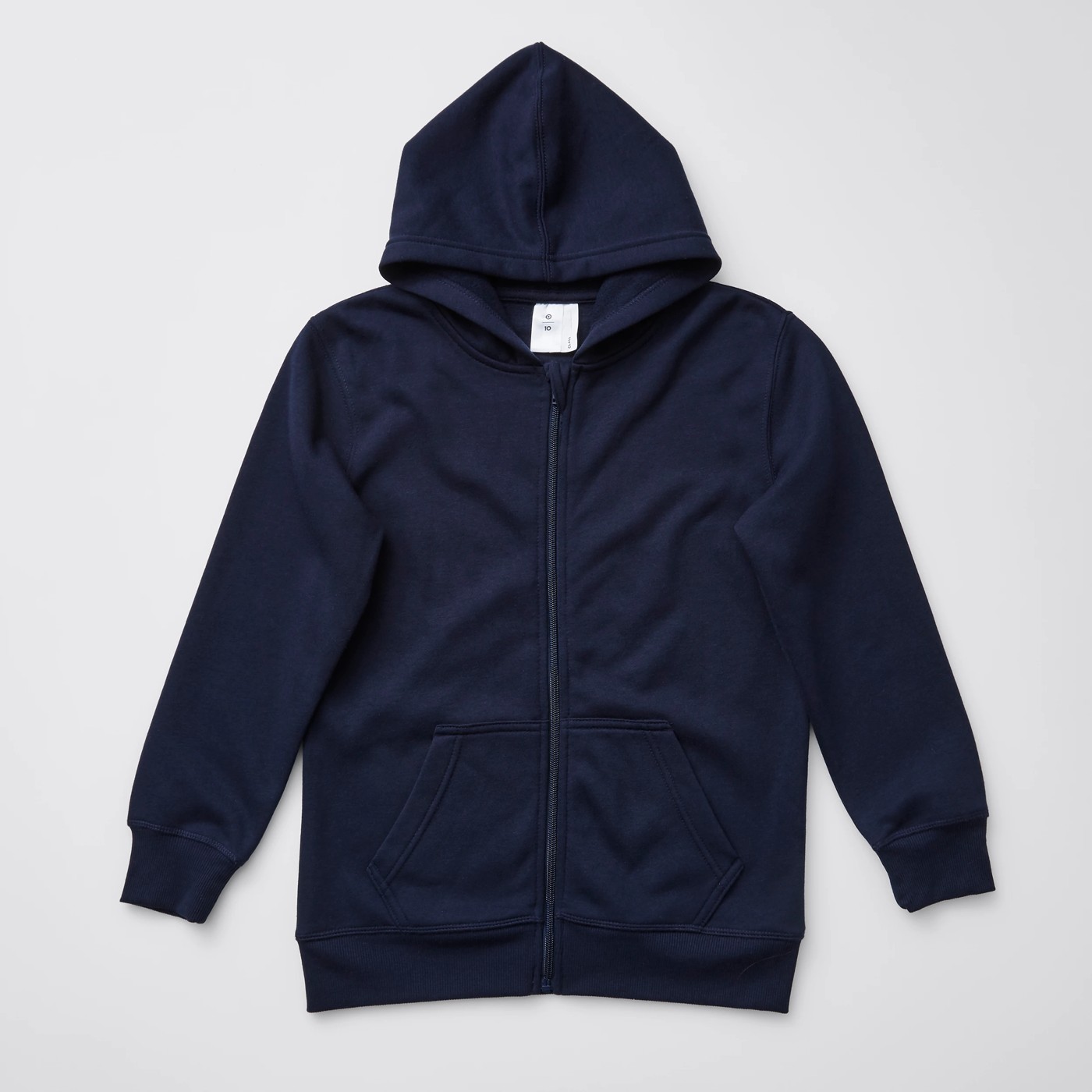 Zip Through Fleece Hoodie - Navy 4 of 4