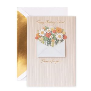 Hallmark Signature Birthday Card - Floral Wreath product image