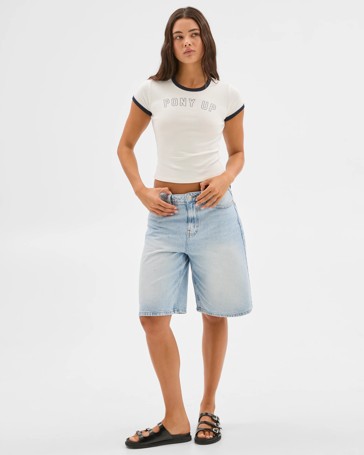 Australian Cotton Graphic Baby Crop T-Shirt - Lily Loves