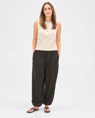 Australian Cotton Balloon Leg Knit Pants