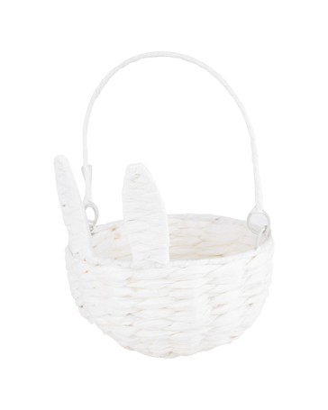 Anko Paper Rope Bunny Basket - White