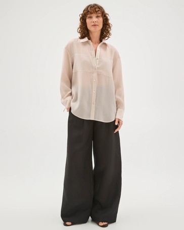 Preview Evelyn Contrast Detail Shirt