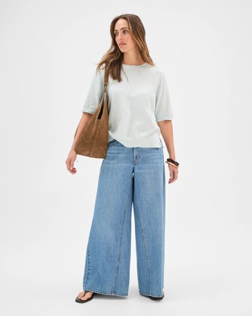 Australian Cotton Blend Knit T-Shirt