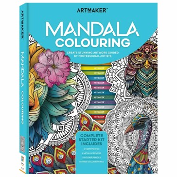 Art Maker Mandala Colouring Complete Starter Kit - Book