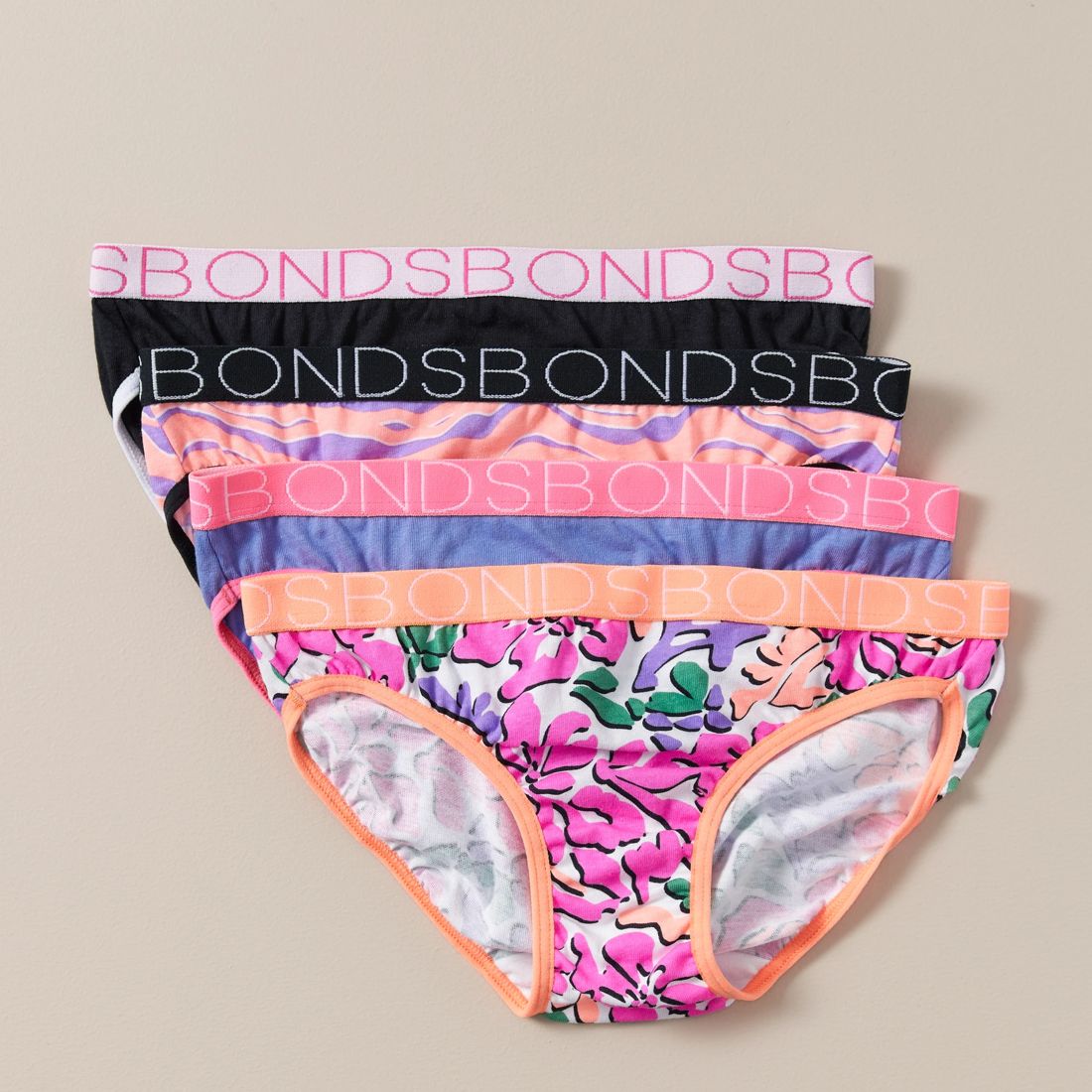 4 Pack Bonds Girls Bikini Briefs Target Australia