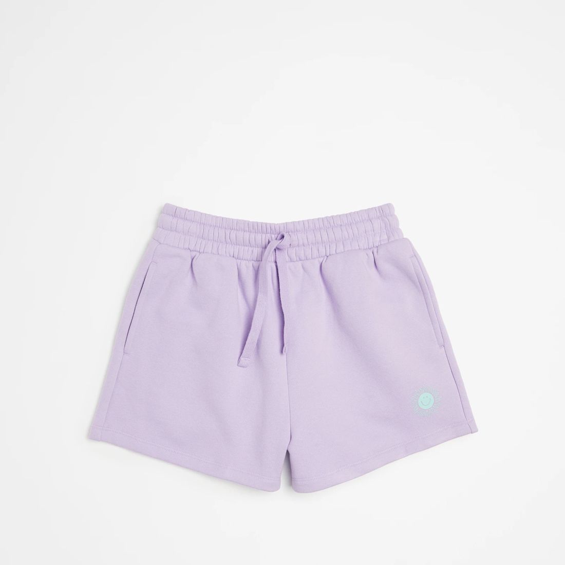 High Rise Sweat Shorts Lilac Target Australia