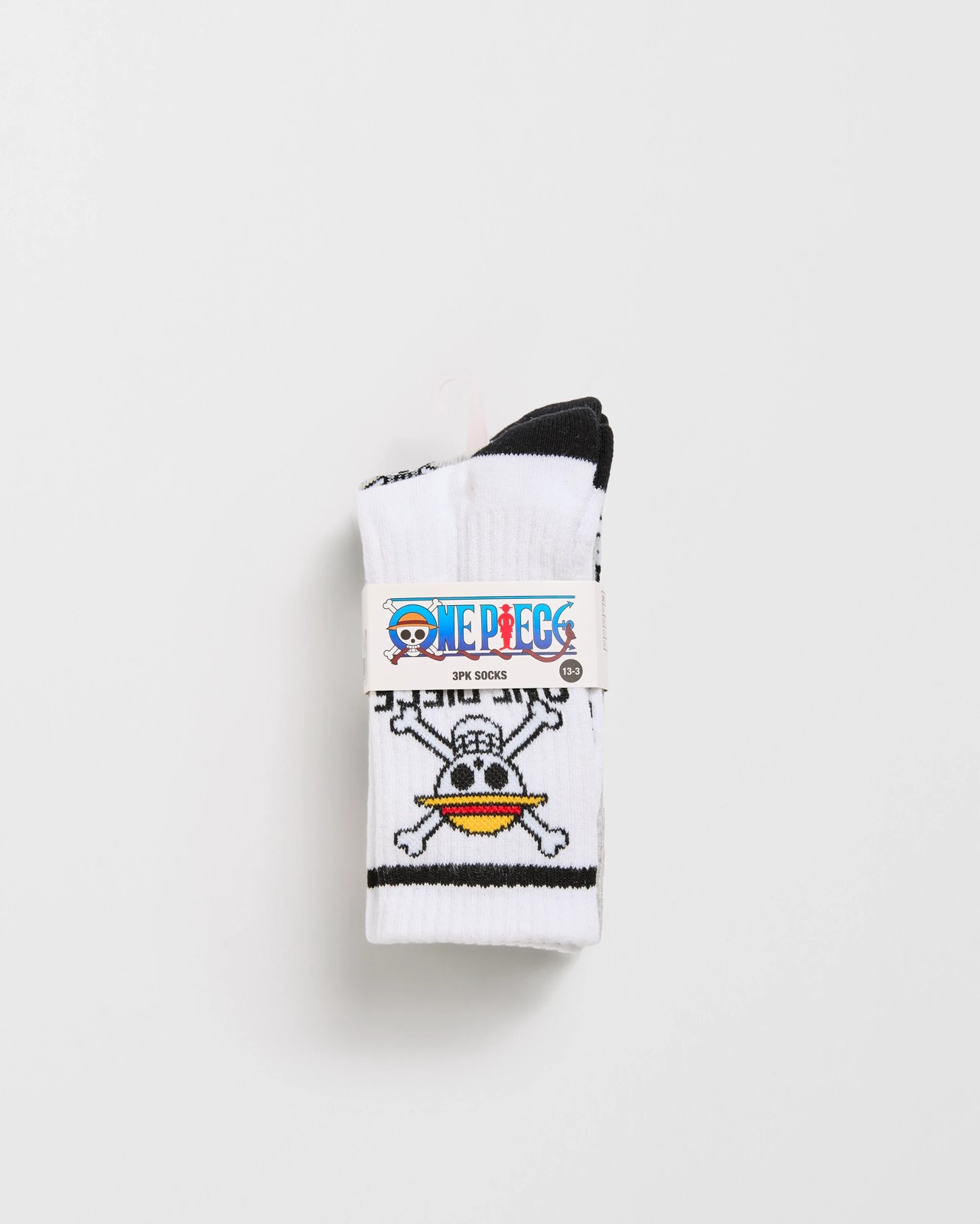 One Piece 3 Pack Older Boys Quarter Crew Socks 3 of 3