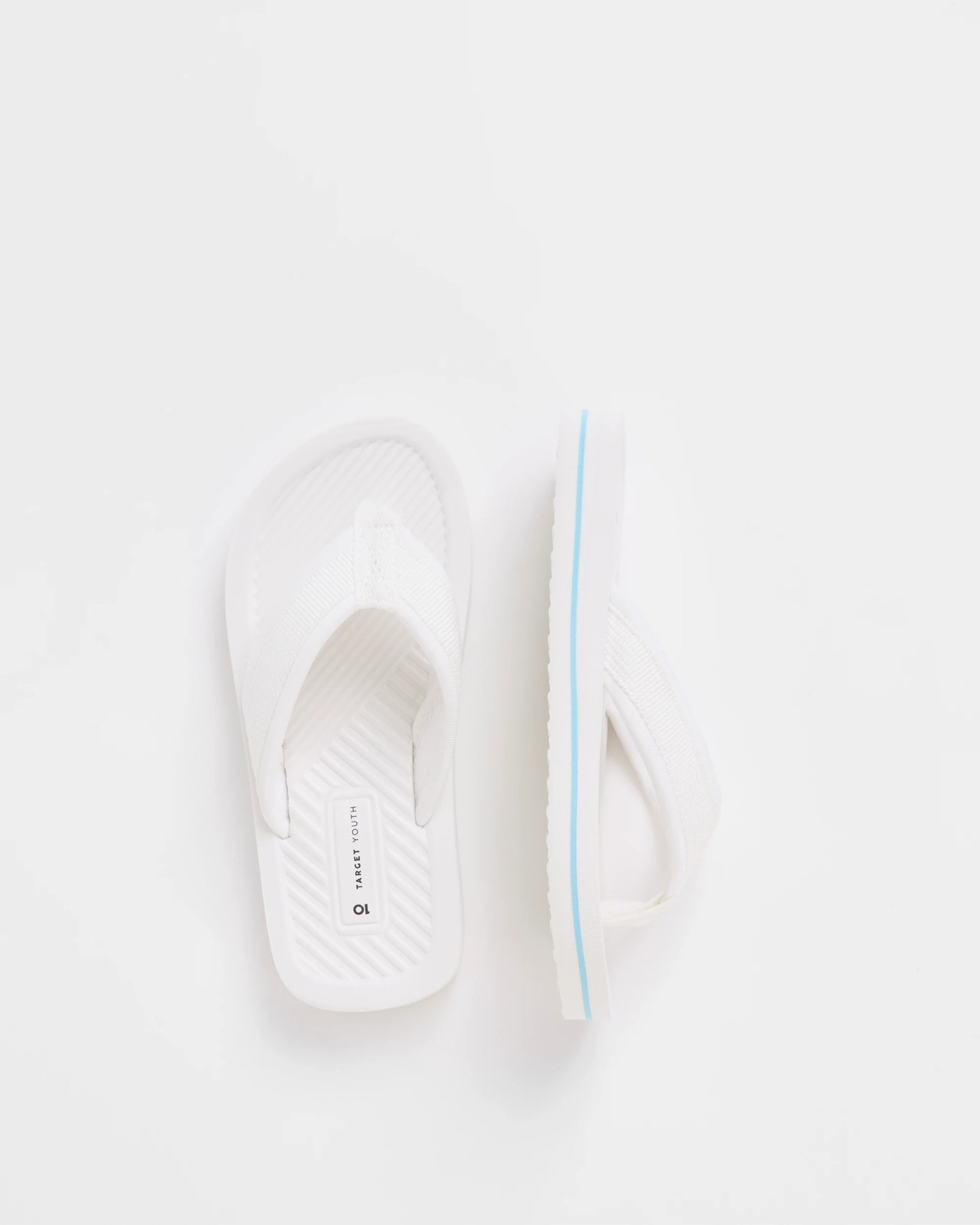 Junior/Senior Colourblock Thongs - White 3 of 3