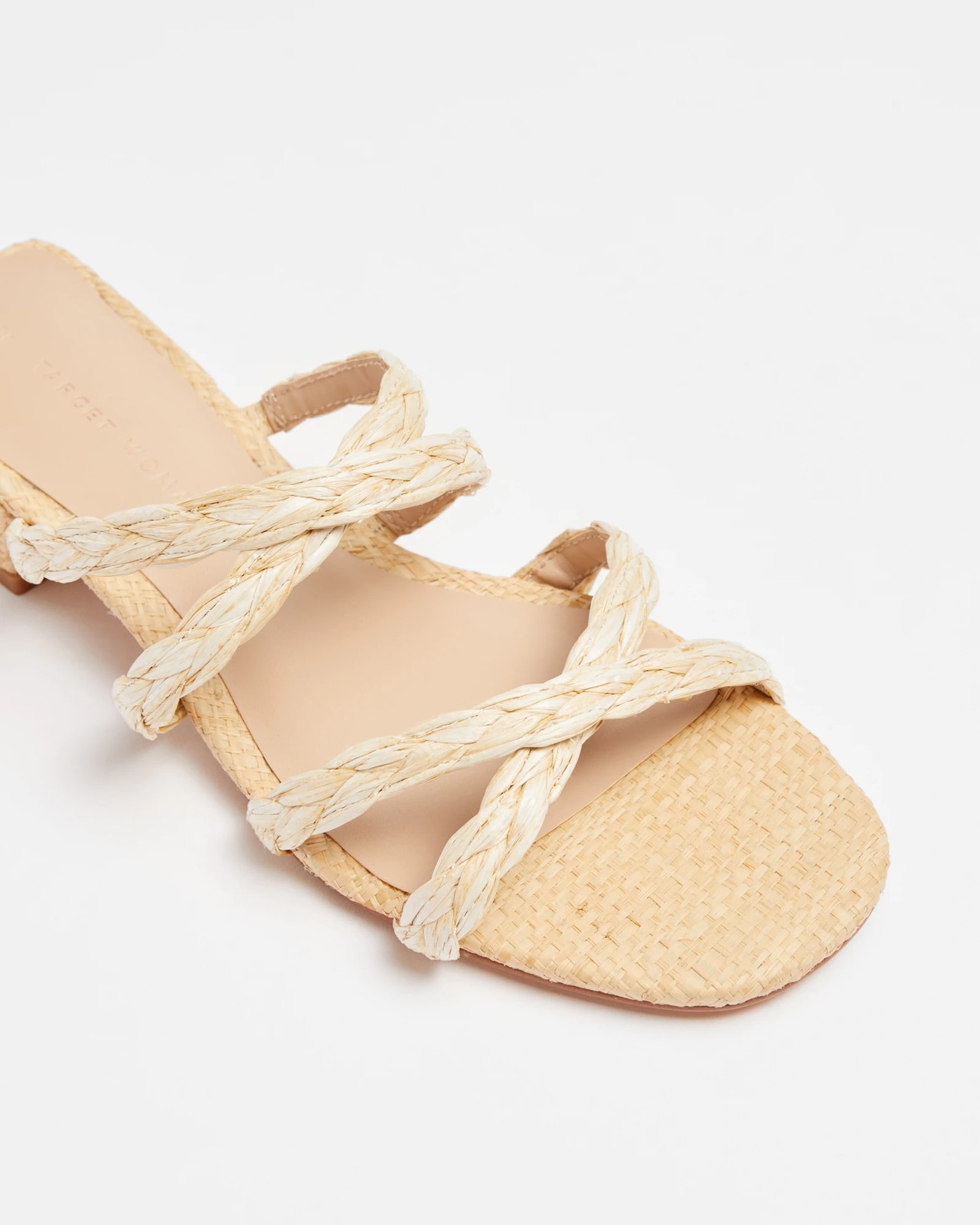 Womens Braided Low Heel - Raffia | Target Australia