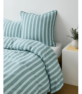 Reid Stripe Linen/Cotton European Pillowcase