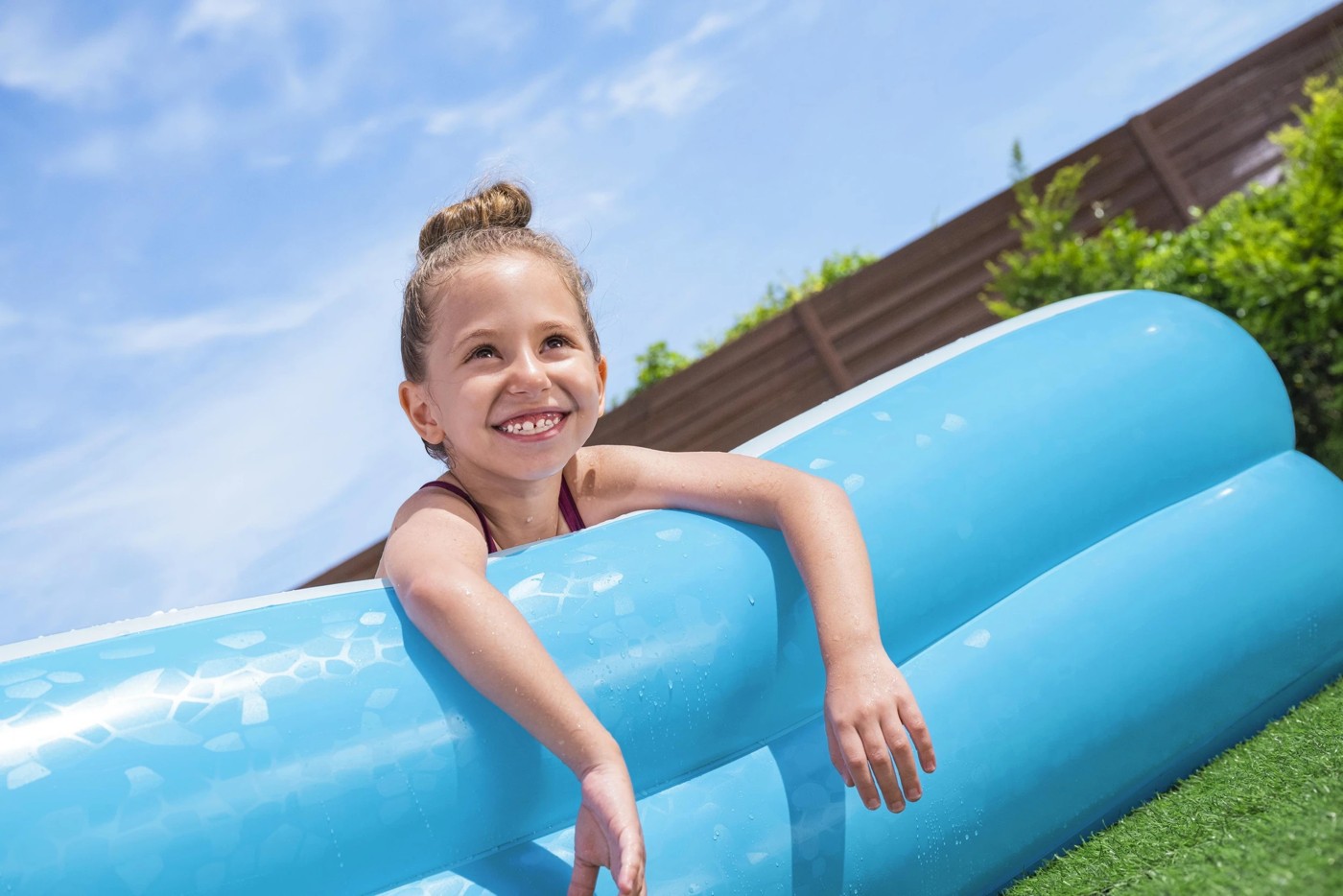 Bestway Inflatable Blue Rectangular Family Pool 5 of 6