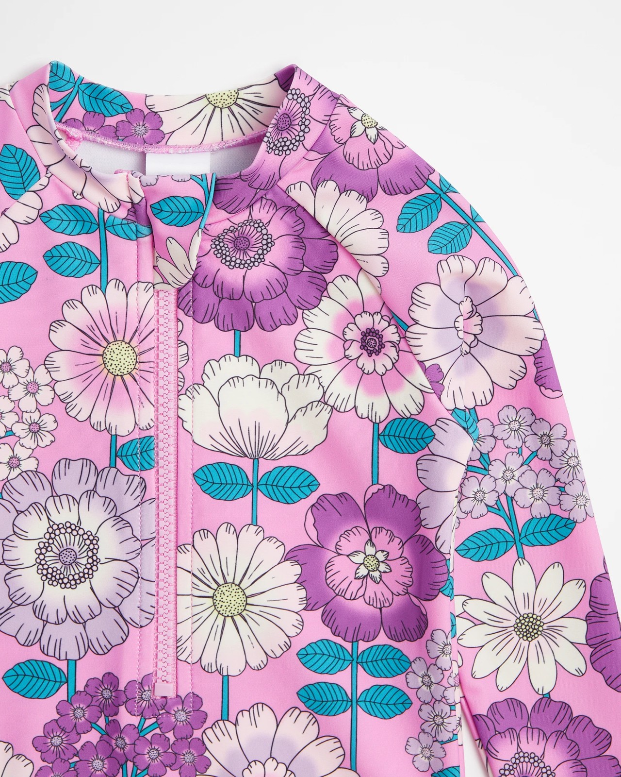 FLORAL QUILTED JACKET - Blue