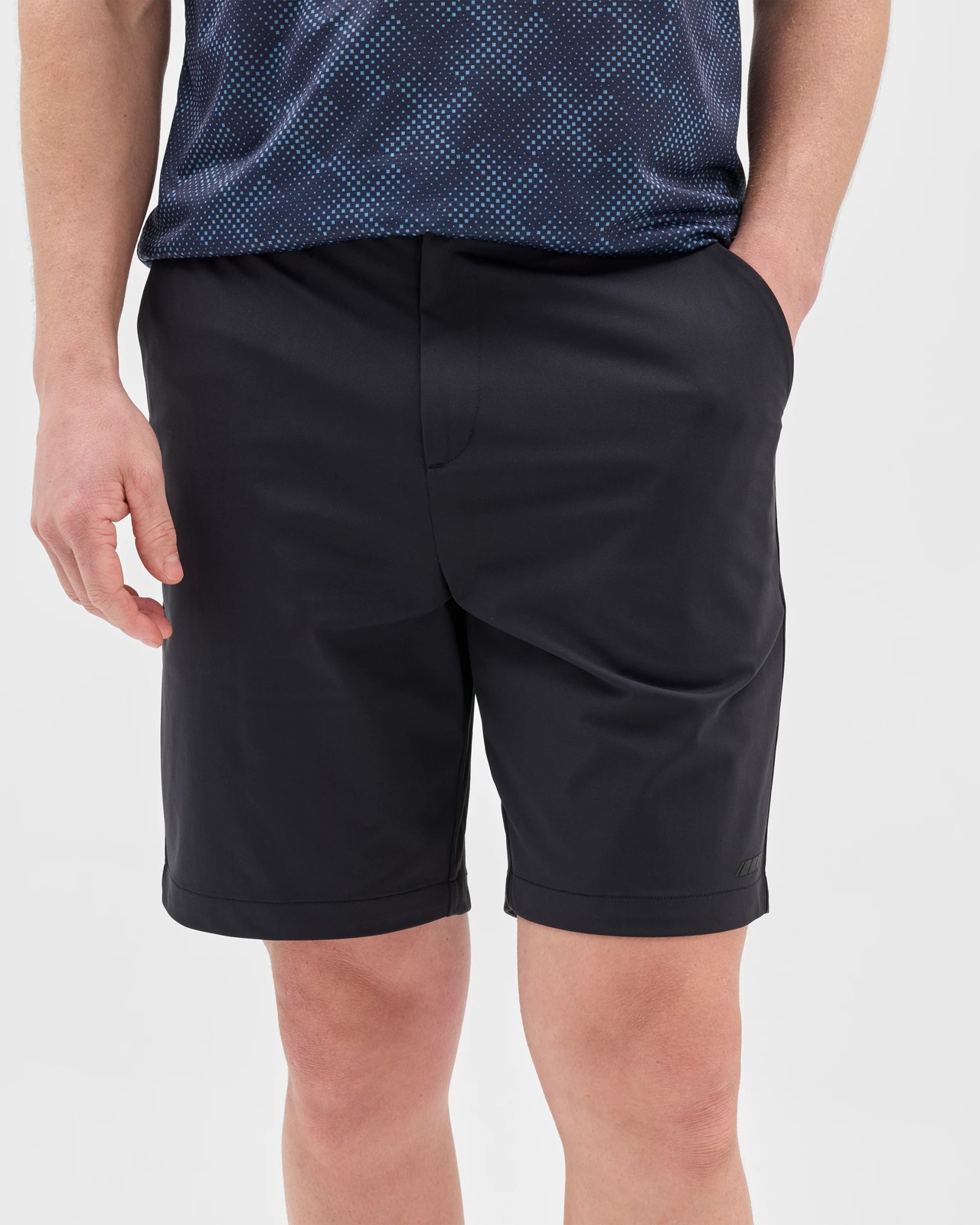 Active Hybrid Stretch Chino Shorts - Black 3 of 5
