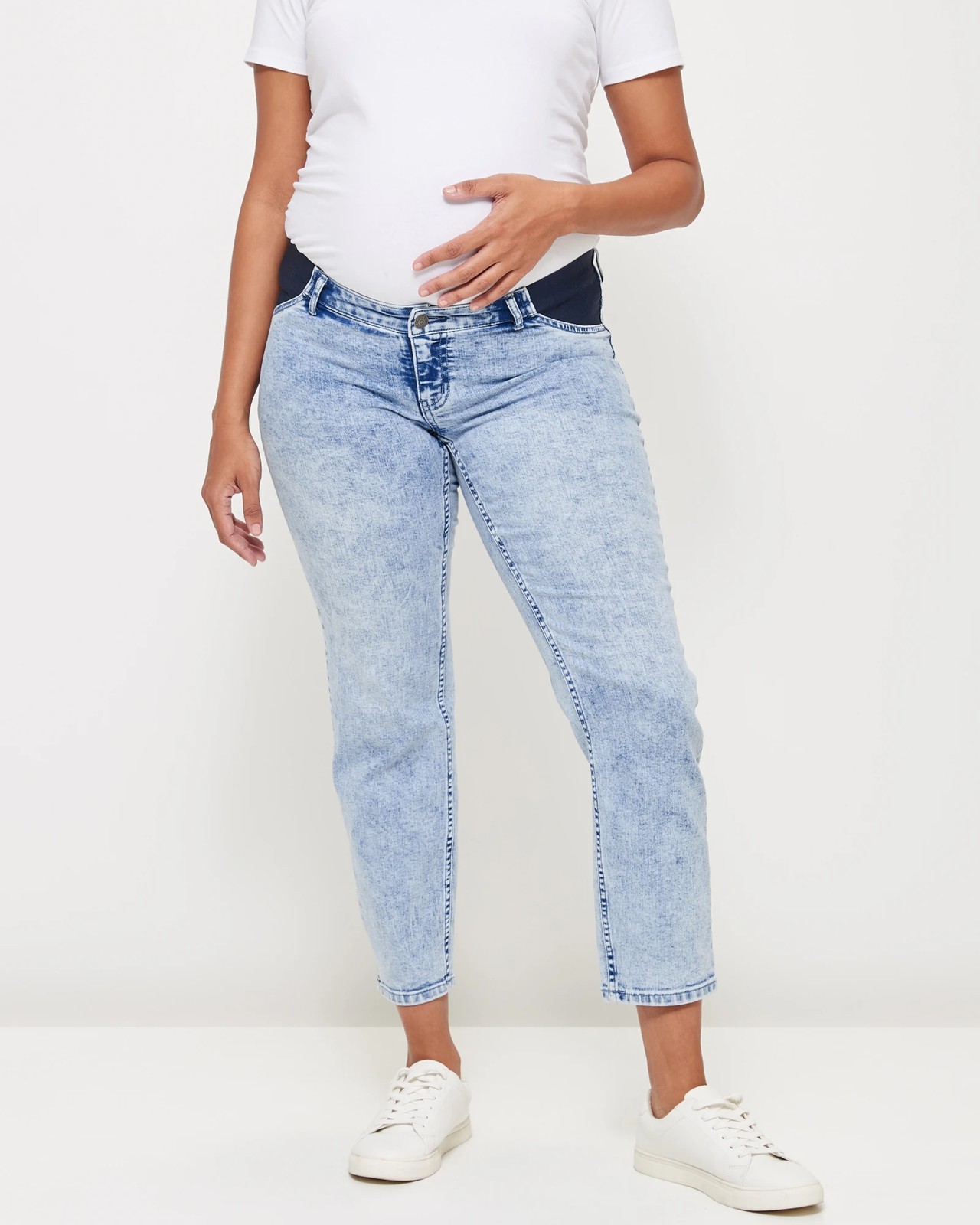 Maternity Straight Leg Crop Jeans