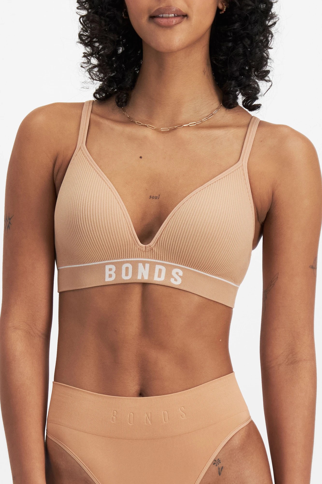 Bonds Retro Rib T-Shirt Crop Bra