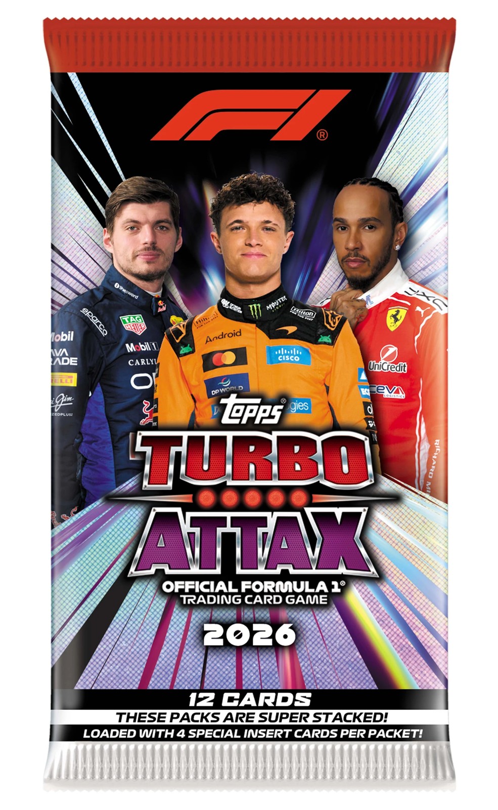 Topps Formula 1® Turbo Attax 2026 Trading Card Game Mega Tin - Assorted 6 of 6