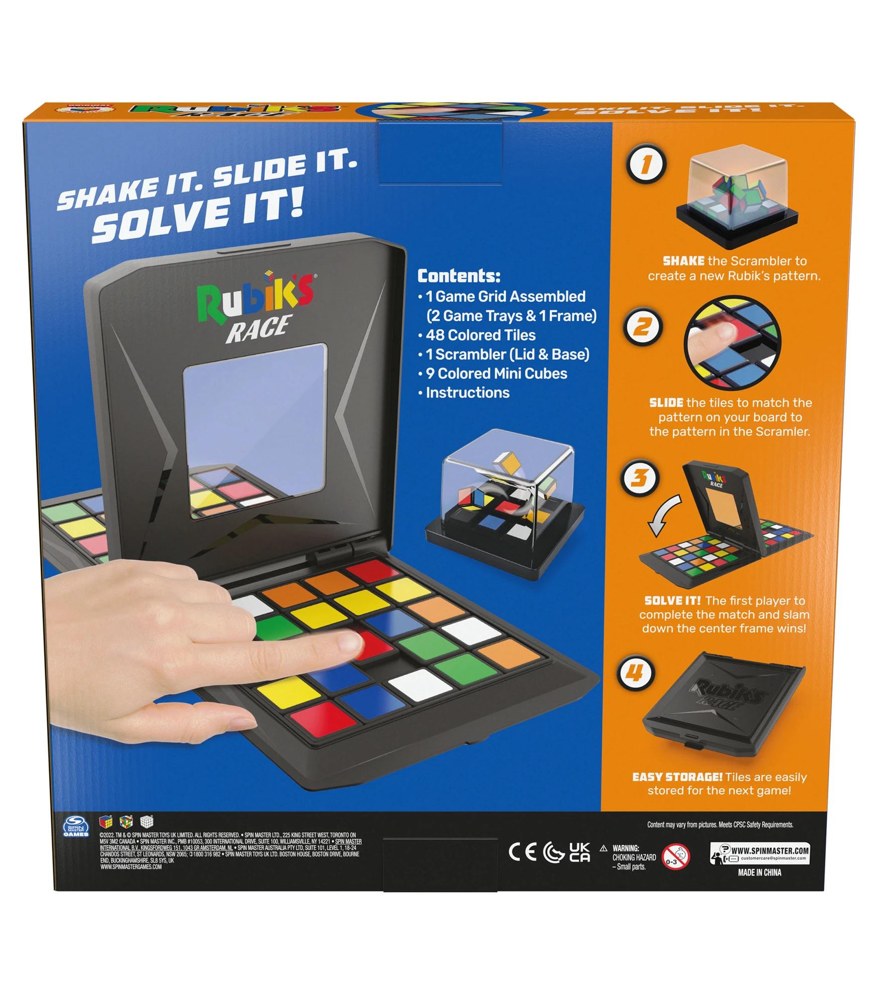 Rubiks Race, Ace Edition Classic Fast-Paced Puzzle Strategy Sequence Two Player Board Game For Kids Adults Ages 8 Exclusive - View #5