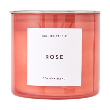 Rose Inspired Glass Candle - Anko