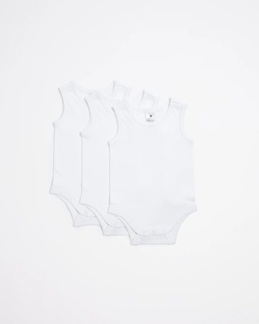 Baby Organic Cotton Bodysuits 5 Pack