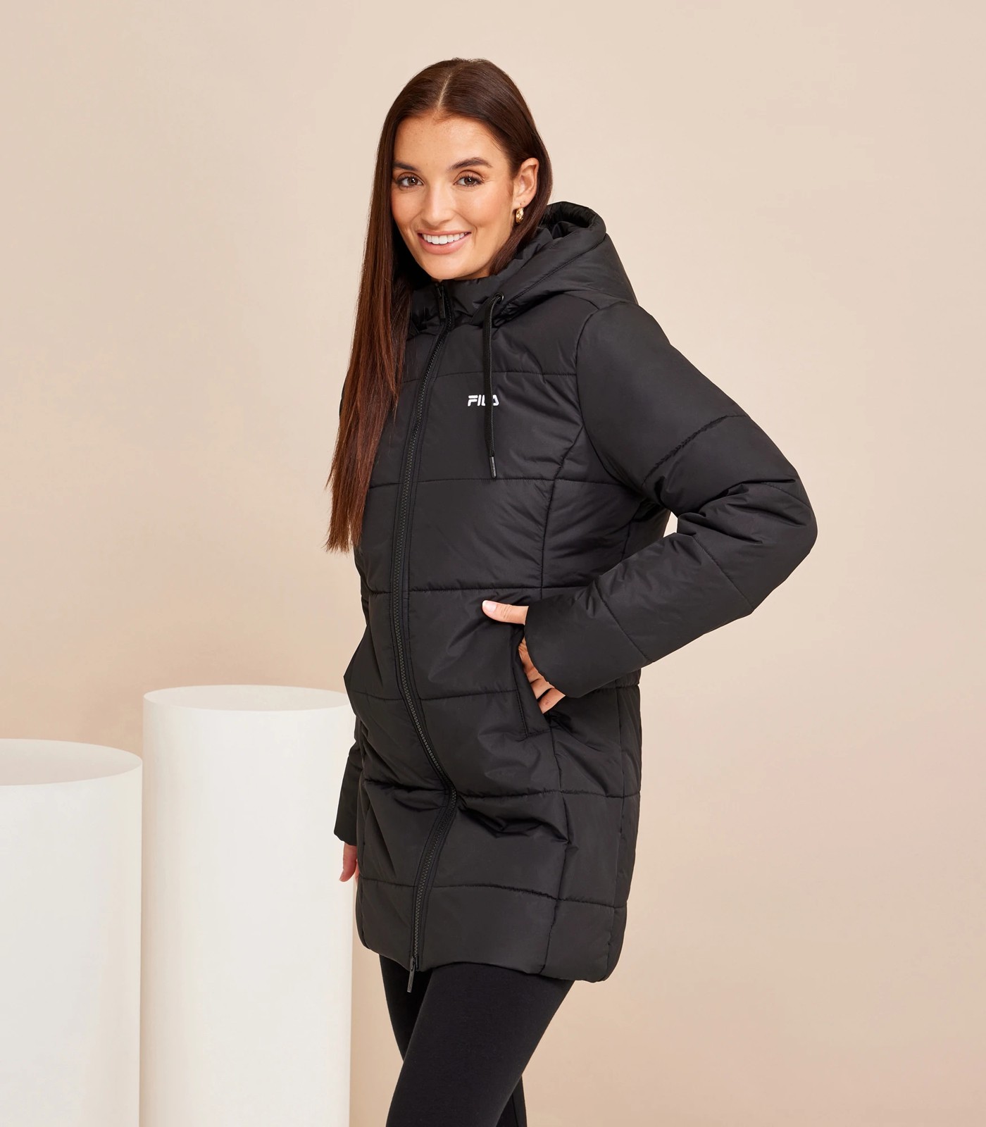 Fila coat cheap women's puffer