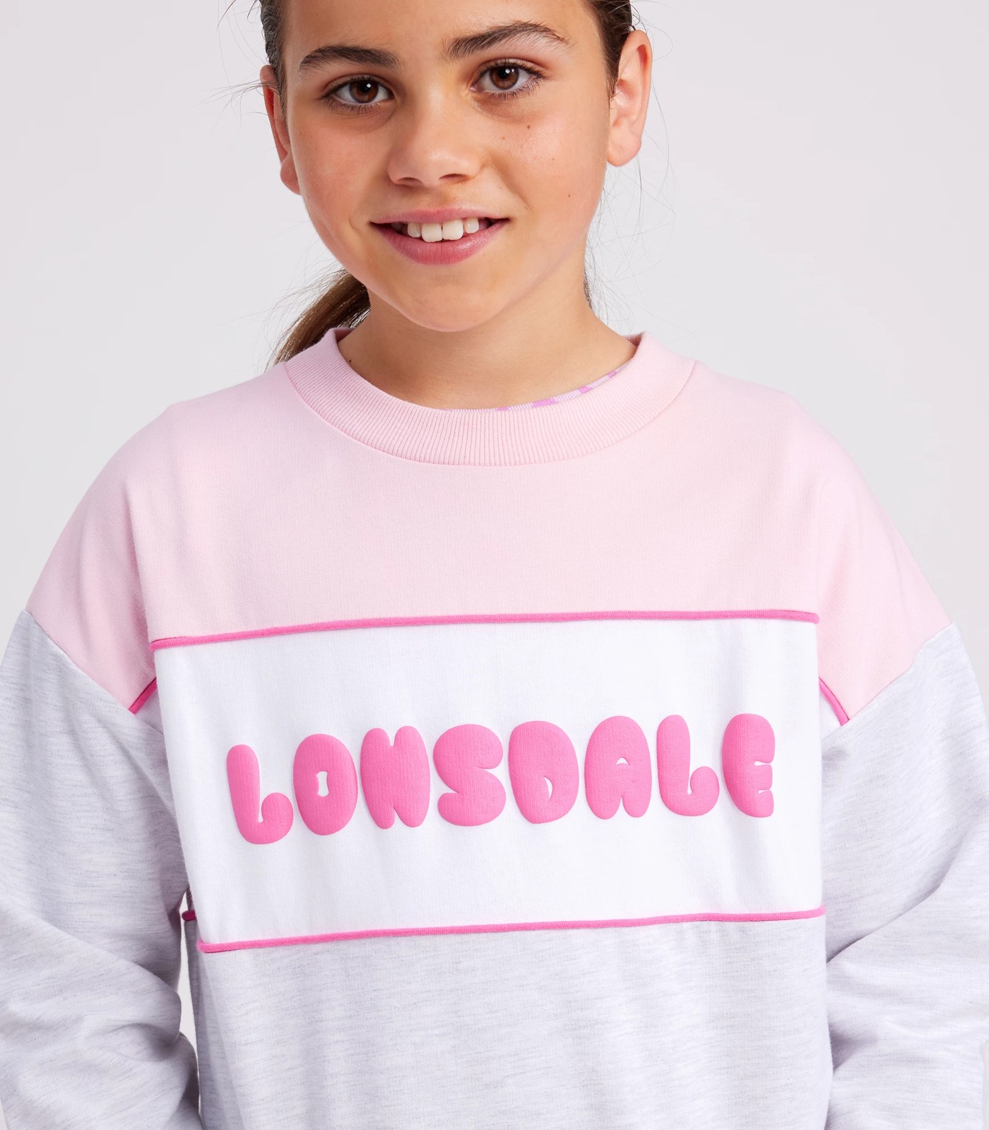 Lonsdale London Spliced Crew Neck Jumper - Elsa | Target Australia