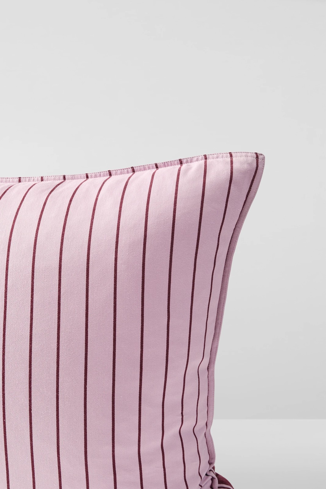 Rayne Stripe Stonewash European Pillowcase - Merlot/Pink 6 of 6