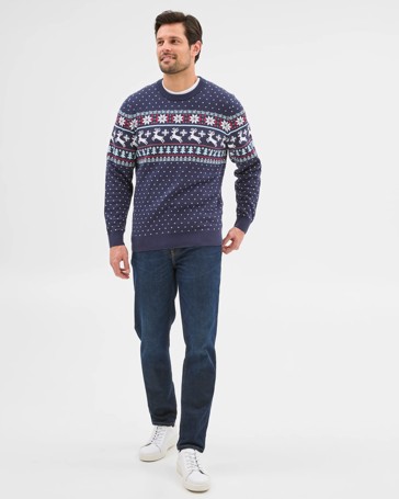 Australian Cotton Christmas Fair Isle Jumper
