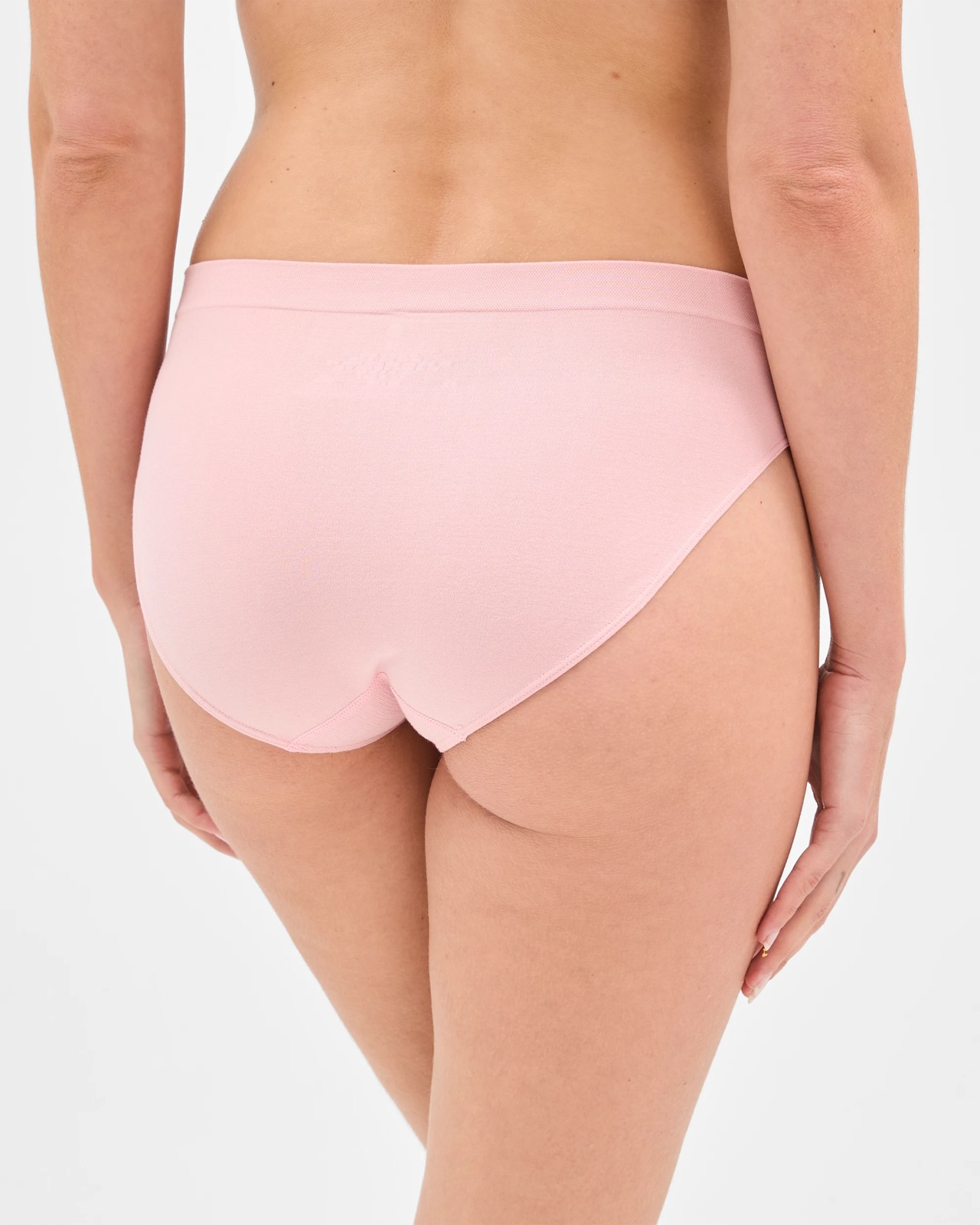 Australian Cotton Blend 2 Pack Seamfree Bikini Briefs - Soft Rose 4 of 4