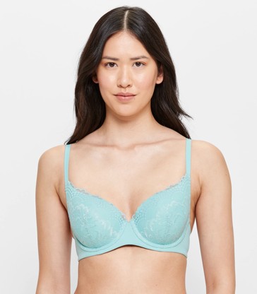 Buy TCG Non Padded Cotton Balconette Bra - Purple Online at Low