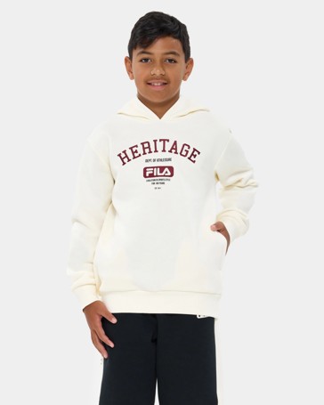 Fila Big Boys Michael College Hoodie - Gardenia
