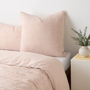 Zarah Textured Floral Australian Cotton European Pillowcase product image