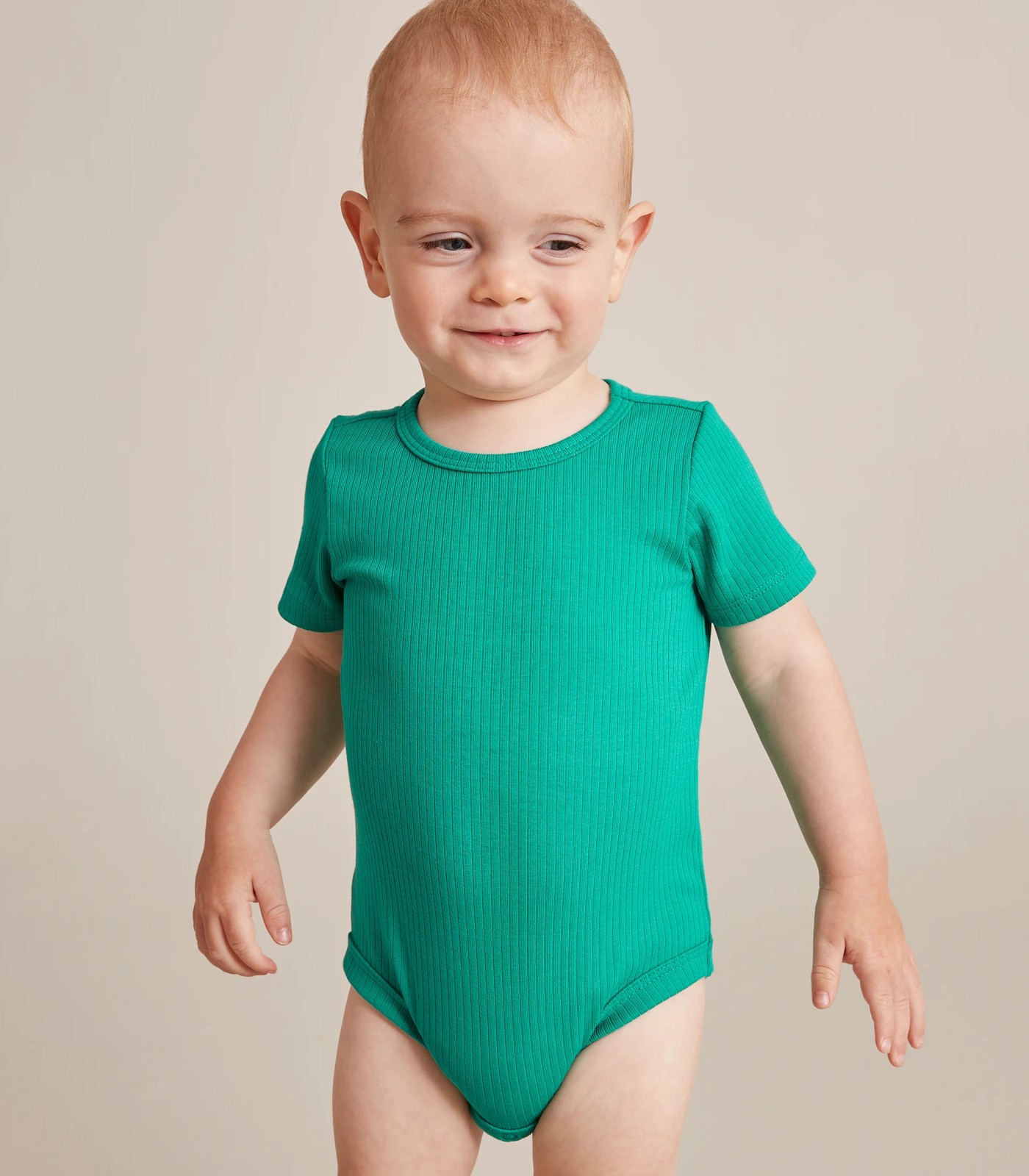 3 Pack Baby Organic Cotton Rib Bodysuits 5 of 5