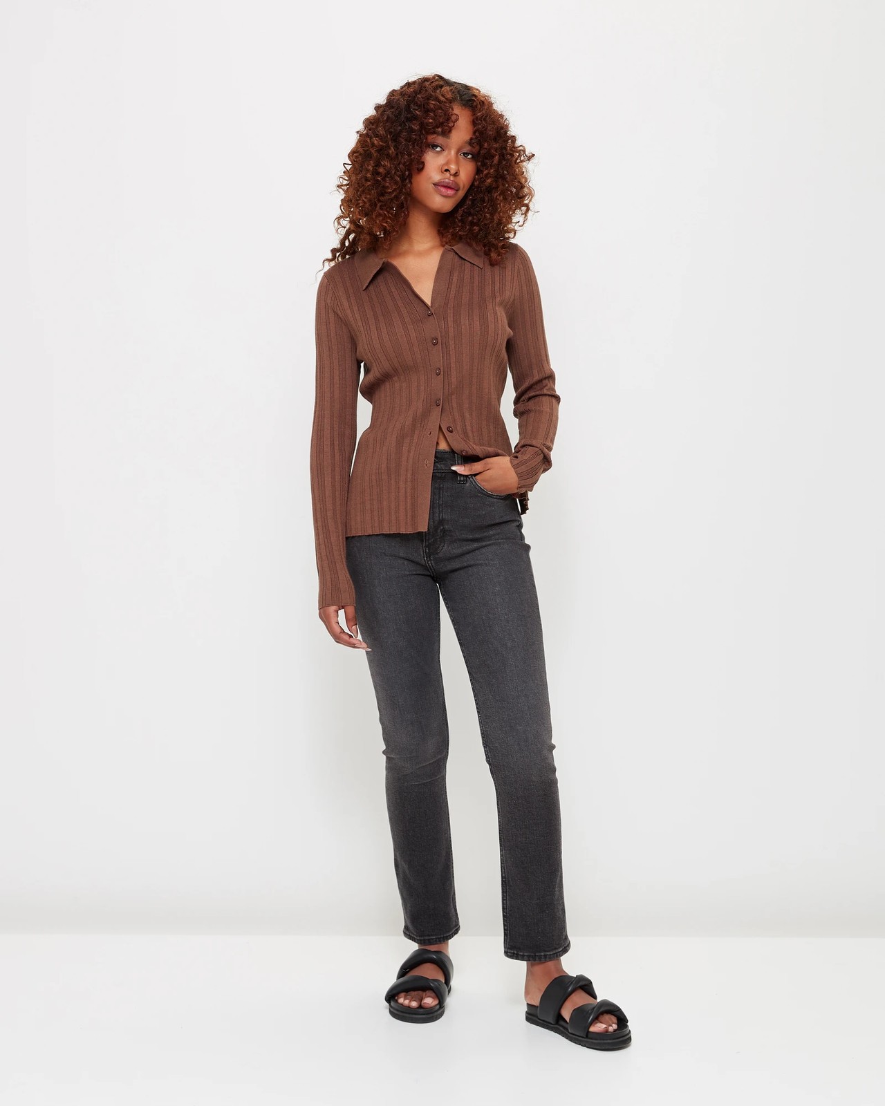 Petites Button Knit Top - Dannii Minogue | Target Australia