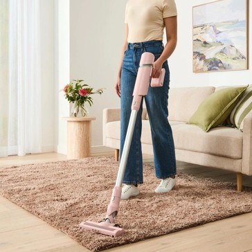 Anko 2-in-1 Cordless Stick Vacuum Cleaner - Pink