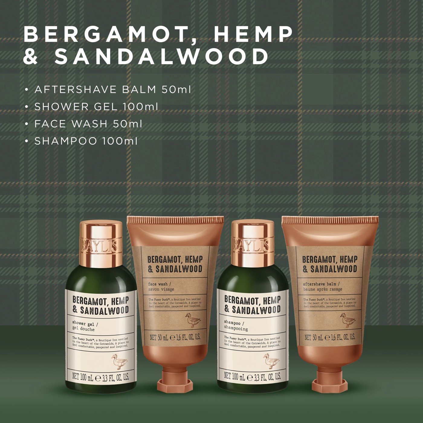 Baylis & Harding The Fuzzy Duck Luxury Wash Bag Gift Set - Bergamot, Hemp and Sandalwood 4 of 4