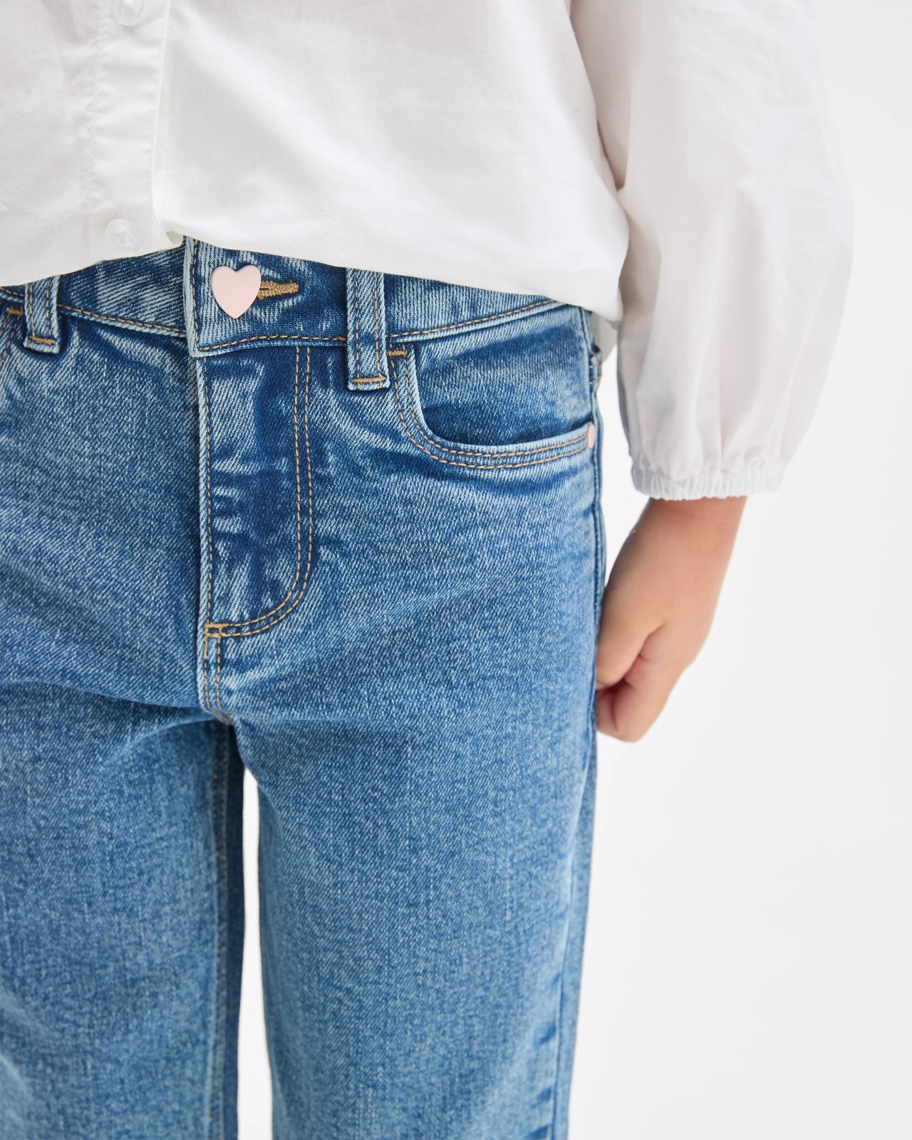 Straight Leg Denim Jeans 3 of 5