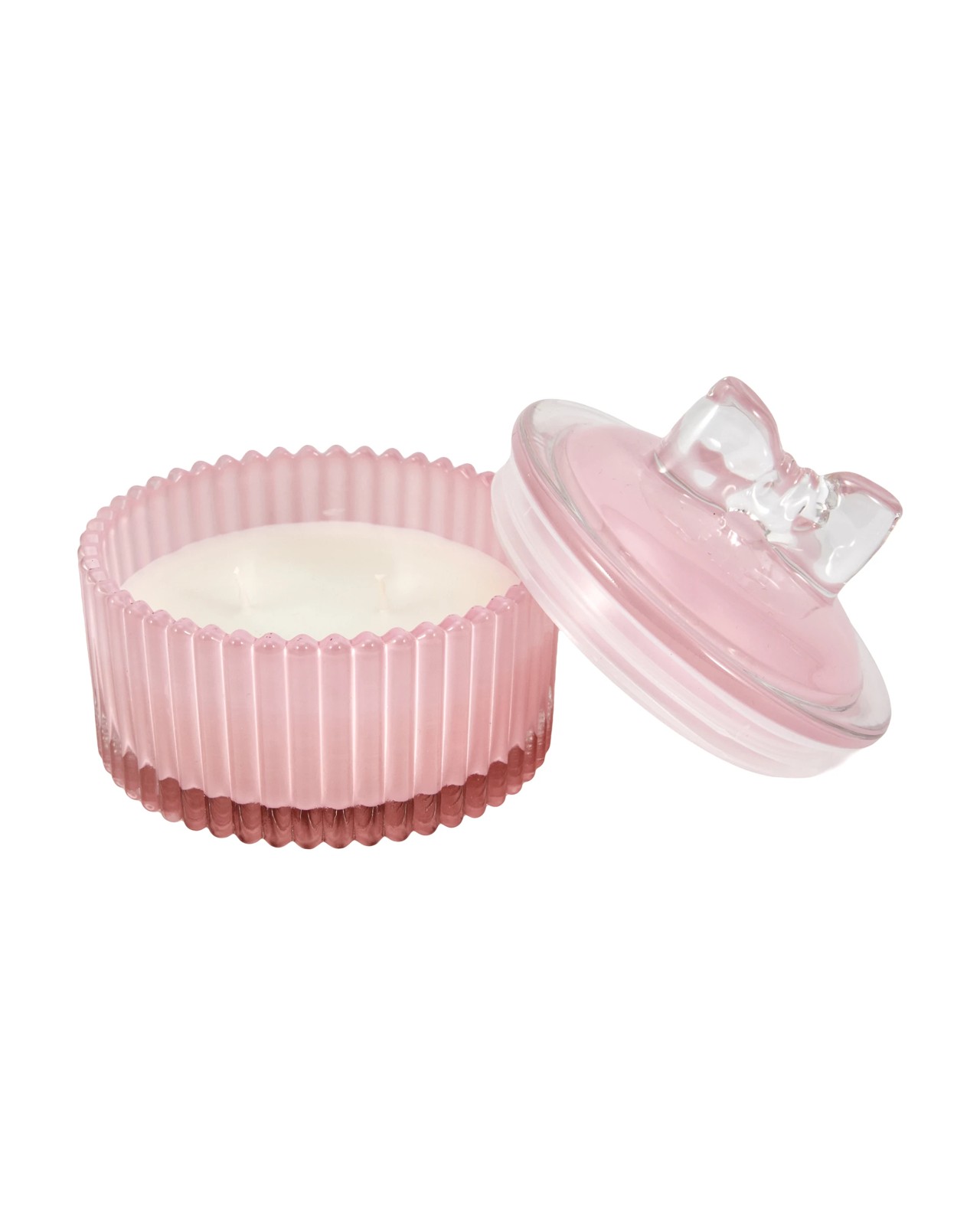 Anko Pink Bow Lid Glass Candle 5 of 6