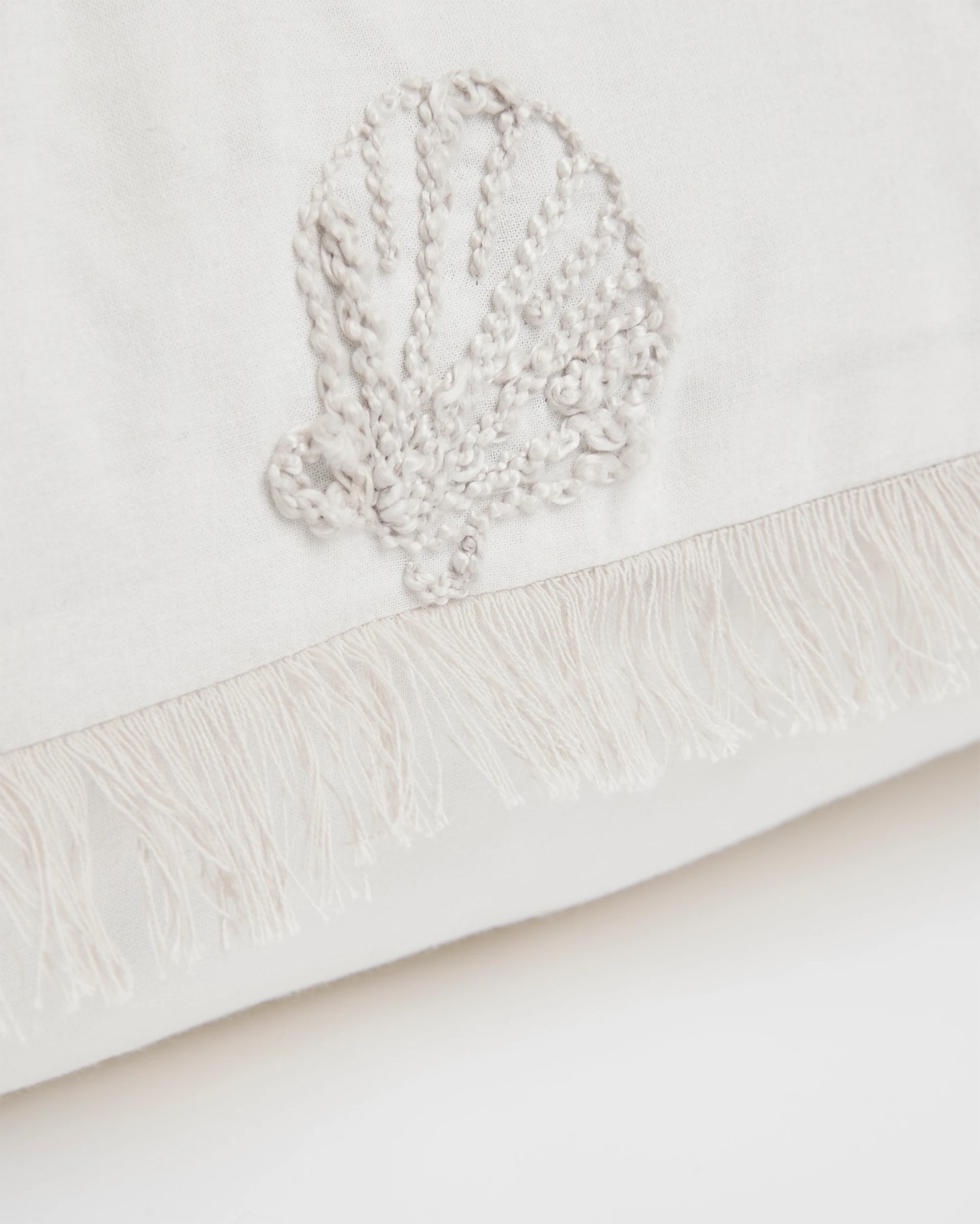 Lunar Embroidered Cotton European Pillowcase 2 of 4