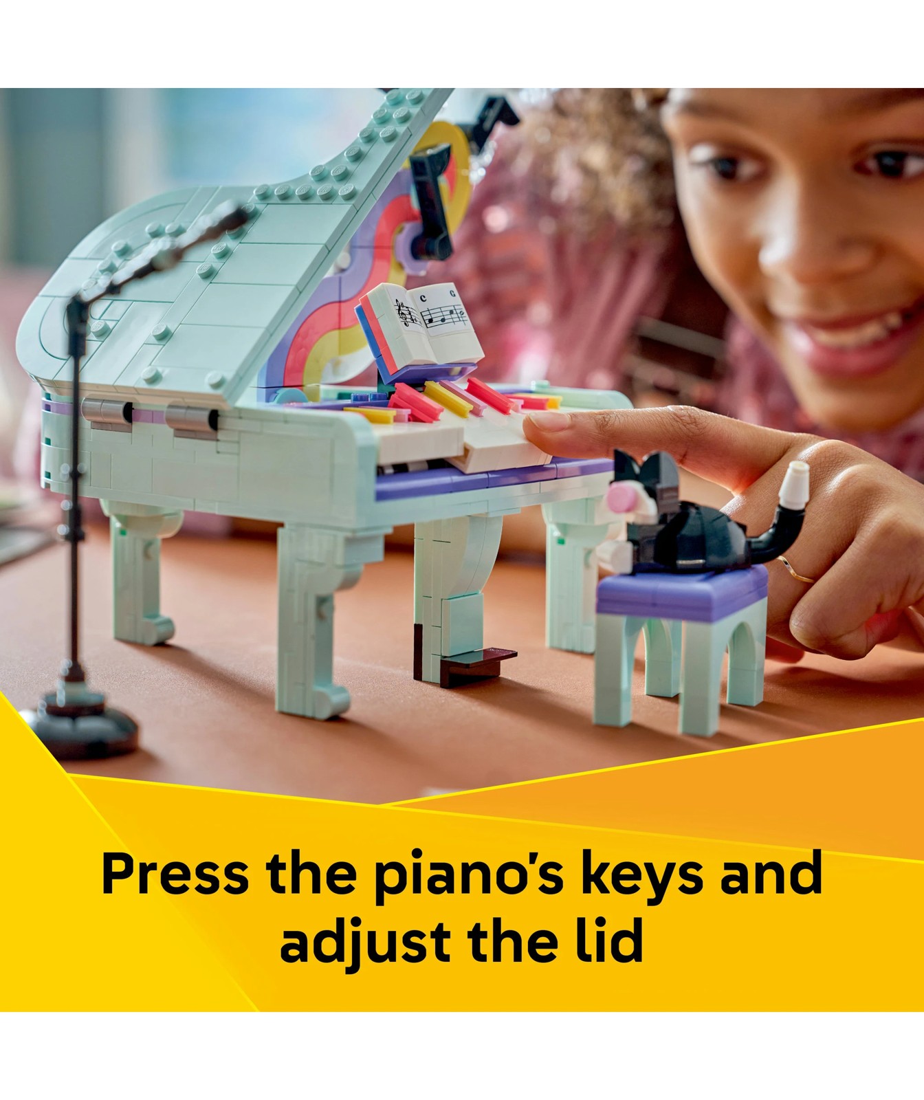 LEGO® Creator 3 in 1 Music Decor Piano with Cat 31392 4 of 6