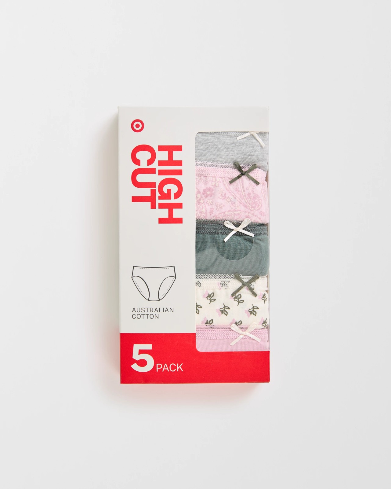 5 Pack Cotton/Elastane High Cut Briefs - Boho Paisley 5 of 5