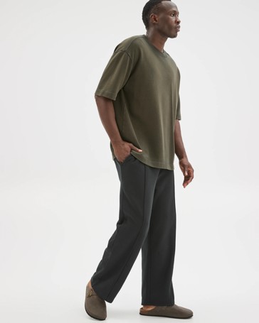 Commons Australian Cotton Blend Loose Fit Uncuffed Trackpants