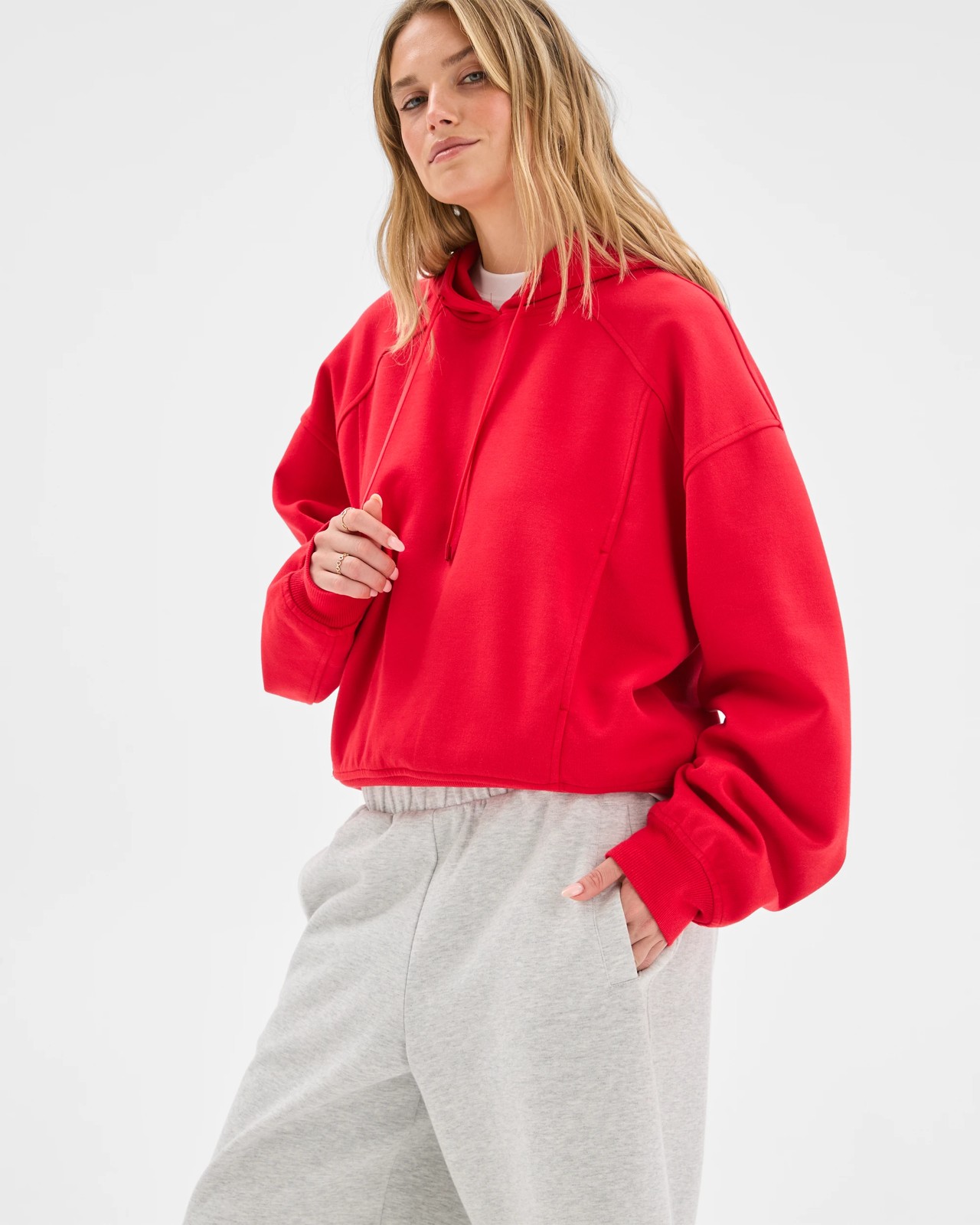 Lily Loves Fleece Shorts - Silver Marle 3 of 5