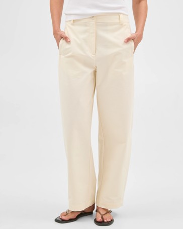 Relaxed Barrel Leg Pants