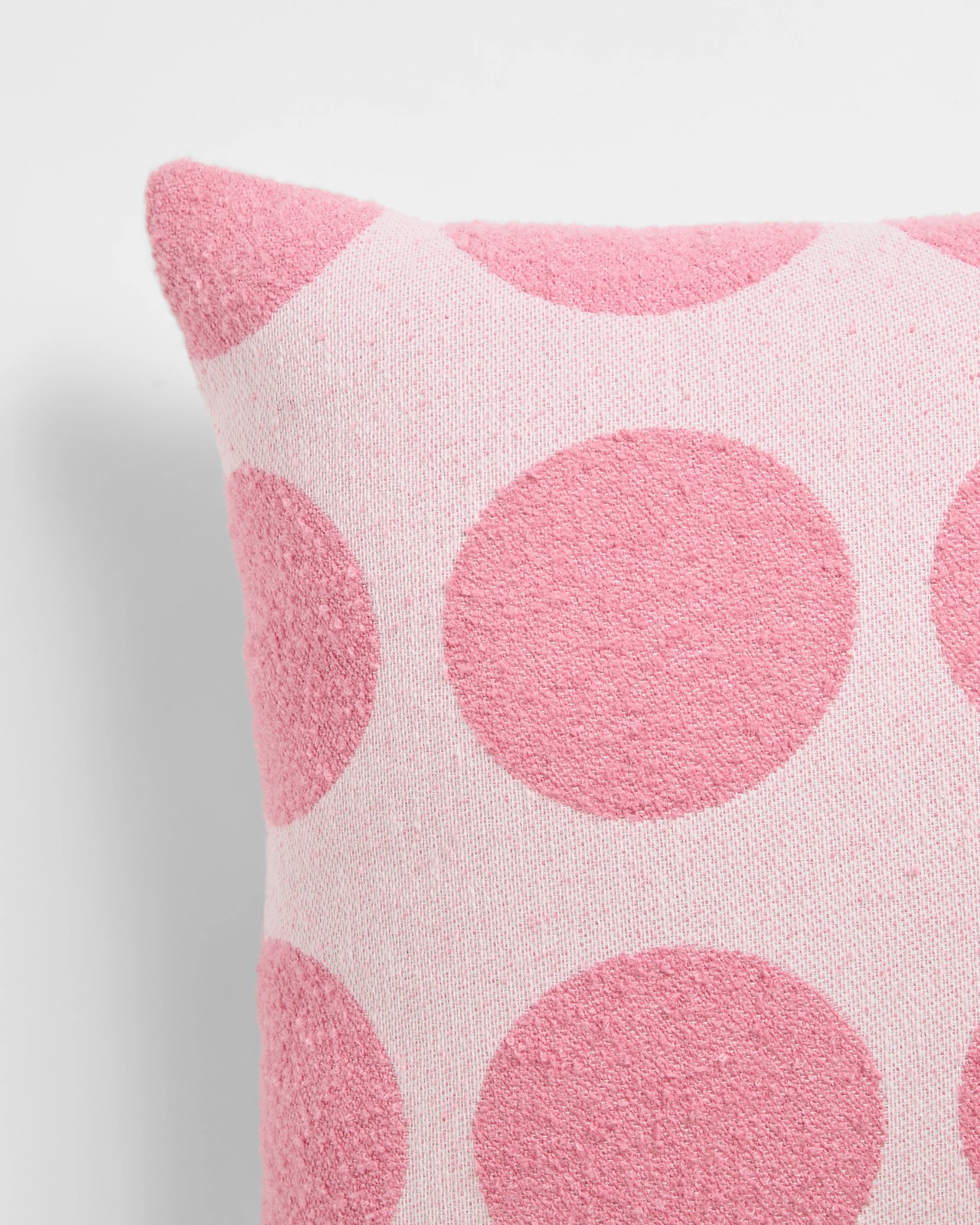 Senna Chenille Polka Dot Cushion - Wild Rose 2 of 2